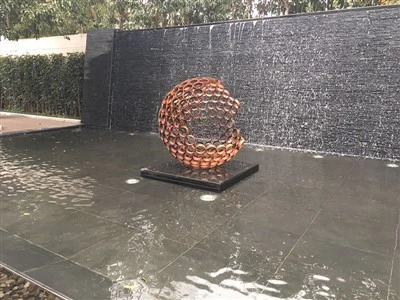 Sculptură de artă din grădină din oțel Corten